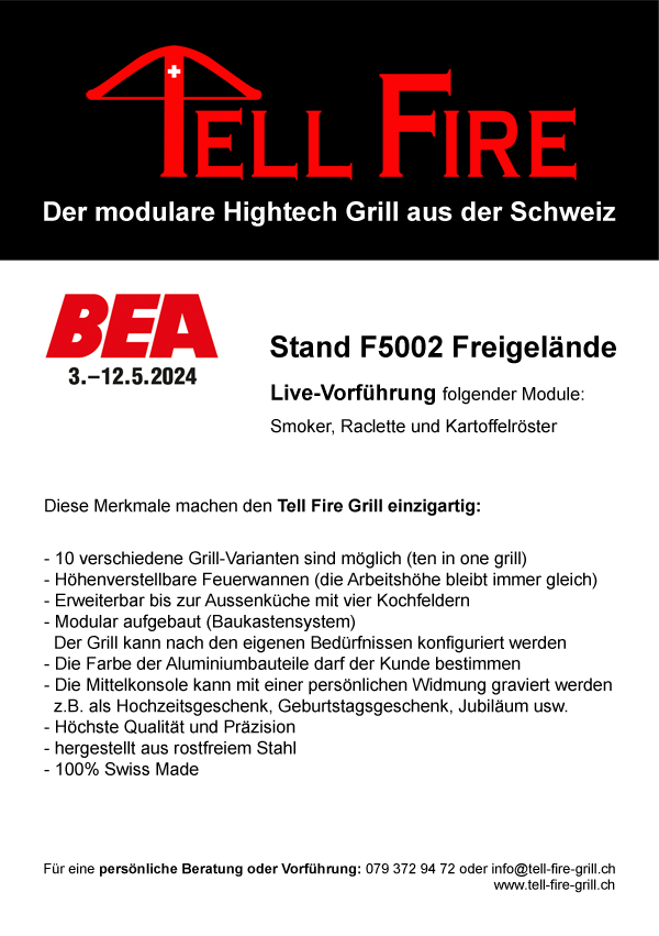 modularer Hightech Grill aus der Schweiz